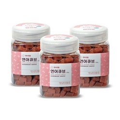 마이또 국내산 반려견 수제간식 연어큐브 180g 3개