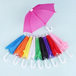 짱패브릭 인형용 우산 파올라레이나 우산 미니우산 소품, 그린