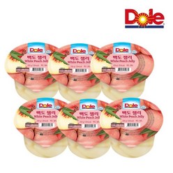 Dole 돌 컵젤리 백도젤리 200g 푸딩 과일젤리 요거젤리 쁘띠첼, 12개