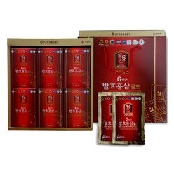 정삼원 6년근 발효홍삼골드 (50ml x 30포) 선물세트 추석 명절 홍삼정 유산균 프로바이오틱스, 30포, 50ml