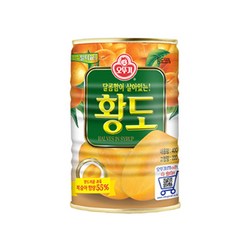 오뚜기 황도 통조림 반절, 400g, 1개