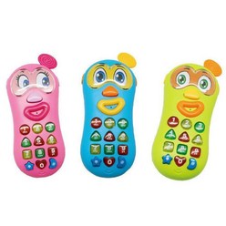 스마일 아기전화기 핸드폰장난감 장난감전화기 전화기장난감 유아전화기 아기장난감 유아장난감, 블루