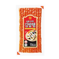 한성 숯불구이맛 김밥 햄 100g/ 아이스팩+보냉팩 포장 발송, 1팩