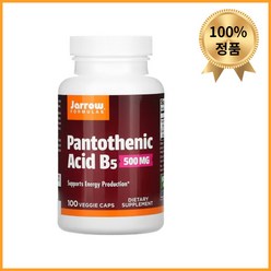 재로우 펜토텐산 B5 500mg 캡슐 100정 베지캡 Jarrow, 1개