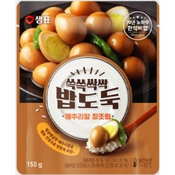 샘표 쓱쓱싹싹 밥도둑 메추리알 장조림, 150g, 6개