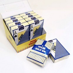 텍사스 홀덤 포커 게임 큰숫자 트럼프 카드 10p 세트, 블루