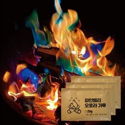 파인벨리 오로라 가루 25g 마법 불꽃 레인보우 캠핑 불멍 매직파이어, 5개