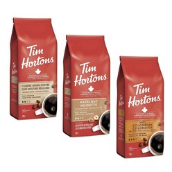 팀 홀튼 미디엄 로스트 오리지널 헤이즐넛 콜롬비안 300g 3종 / Tim Hortons coffee, Hazelnut