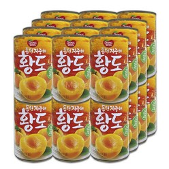 동원 지중해 황도 통조림, 410g, 24개