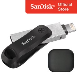 샌디스크 iXpand Go 아이폰 아이패드 8핀 전용 OTG USB 3.0 메모리 / USB 보관 케이스, 128GB
