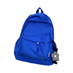학생 가방 블루 백팩 배낭 심플 디자인 코발트블루 대용량 가방