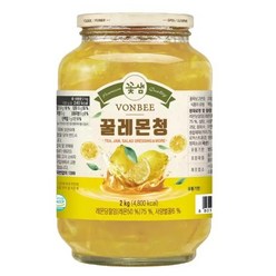 코스트코 국내산 벌꿀로 만든 꽃샘 VONBEE 본비 꿀레몬청 2kg + 이케아 봉지클립(대) 1P