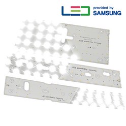 LG이노텍 삼성LED led모듈세트 자석부착 led기판 리폼모듈 국산조명, 1세트, (삼성led칩_S6 전구색 4000K) 04_원형방등 50W 398x165