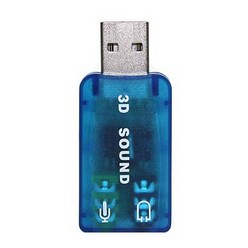 USB 사운드카드 5.1채널 / 오디오 컨버터 / 입출력 포트 kh23299, 상세페이지 참조, 1개