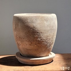 식물시간 bf pot 베트남 원형 항아리 수제 토분 빈티지 화분