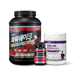 칼로바이 퍼펙트 파워쉐이크 김종국 헬스 단백질 프로틴 보충제 초코맛 2kg + bcaa 포도맛 + L아르기닌 2개월분, 1개