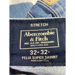 새로운 Abercrombie & Fitch 남성 펠릭스 슈퍼 스키니 스트레치 미디엄 워시 진 데님 미국