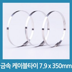 포에버 배관정리 스텐 케이블타이 7.9mm x 350mm, 10개입