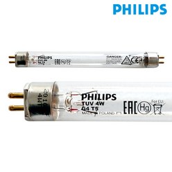 필립스 자외선 살균램프(G4T5) TUV 4W, 1개