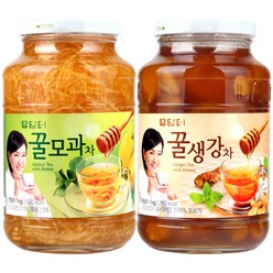 담터 꿀모과차 + 꿀생강차, 1kg, 1개