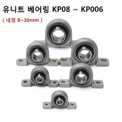 KP08~KP006 유니트베어링 3d 프린터 내경8~30mm 8종류 오픈형, KP004(내경 20mm)