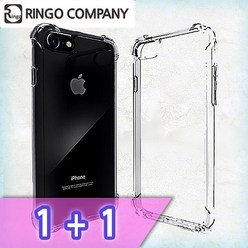 Ringo 1+1 LG VELVET 벨벳 투명 방탄젤리 휴대폰 케이스