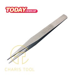 ANEX 아넥스 스테인레스 핀셋 125 일반용 정밀 TWEEZERS 쪽집게 집게 삔셋 일제 공구 카리스툴, 1개