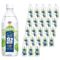 동화약품 소다활 제로 탄산음료 매실맛, 24개, 500ml