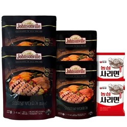 뉴 오리지널 부대찌개 965g 2팩 + 500g 2팩 + 농심라면사리 110g 2팩
