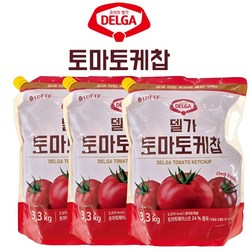 델가 토마토 케찹 3.3kg (3입) 식자재 대용량, 3개, 3.3kg