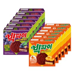 크라운 빅파이 살구맛324g+영동포도324g