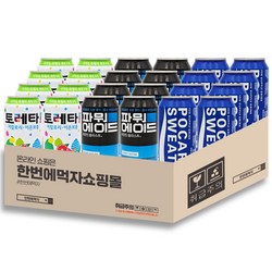 [한번에먹자] 이온음료 뚱캔 혼합세트 / 토레타 + 파워에이드 + 포카리스웨트 / 각8개씩, 총24캔, 24개, 340ml