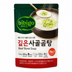 비비고 깊은 사골곰탕, 500g, 3개
