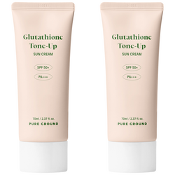 퓨어그라운드 글루타치온 톤업 선크림 SPF50+ PA+++, 2개, 70ml
