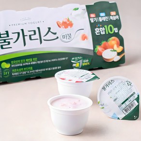 남양유업 떠먹는 불가리스 딸기 85g x 4개 + 플레인 85g x 4개 + 복숭아 85g x 2개