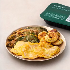 집반찬연구소 모둠전 3종 동태전 125g + 동그랑땡 100g + 깻잎전 125g