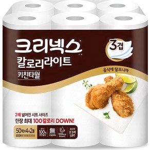 크리넥스 칼로리라이트 천연펄프 키친타월, 6개입, 1개