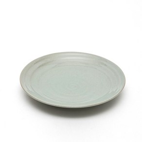광주요 조합토 쑥빛 원형접시, 연쑥빛, 1개