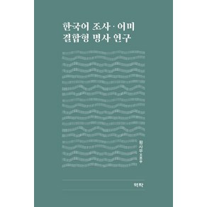 한국어 조사 어미 결합형 명사 연구, 왕사우, 역락