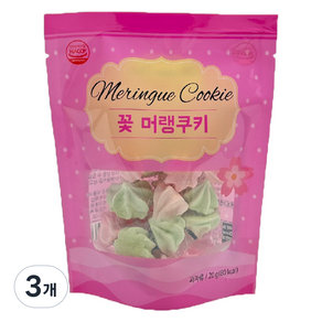 마늘빵집 꽃 머랭쿠키, 20g, 3개