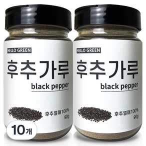 헬로우그린 후추 가루, 90g, 10개