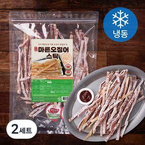 마른오징어 스틱 220g + 고추장 10g x 2p 세트 (냉동), 2세트