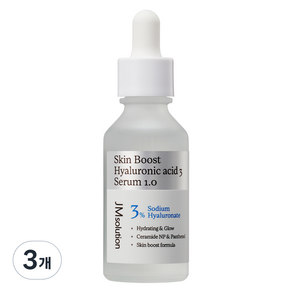 제이엠솔루션 스킨 부스트 히알루로닉애씨드 3 세럼 1, 30ml, 3개