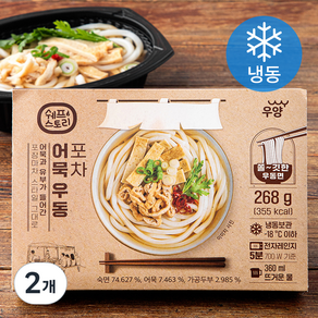 쉐프스토리 포차 어묵 우동 (냉동), 268g, 2개