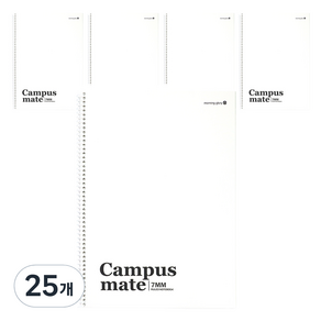 모닝글로리 캠퍼스 메이트 스프링 노트, 화이트, 25개