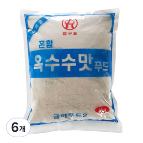 절구표 금하 혼합 옥수수맛푸드 전분, 1kg, 6개