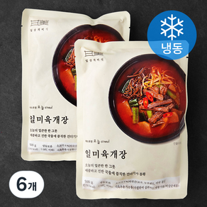 일상적미식 일미 육개장 (냉동), 500g, 6개