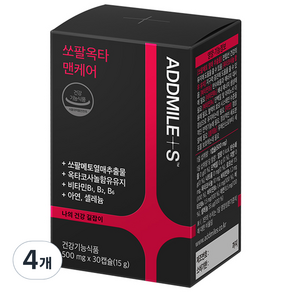 애드마일스 쏘팔옥타 맨케어 15g, 4개, 30정