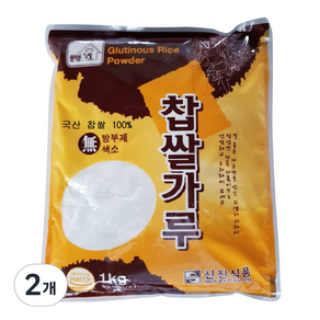 신진식품 찹쌀가루, 1kg, 2개