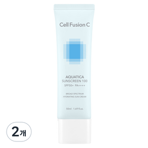 셀퓨전씨 아쿠아티카 썬스크린 100 SPF50+ PA++++, 50ml, 2개